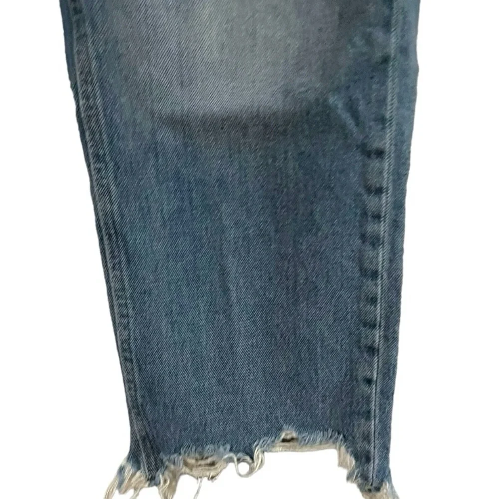 EUC We the Free Ripped Hem Straight Leg Jeans Size 29